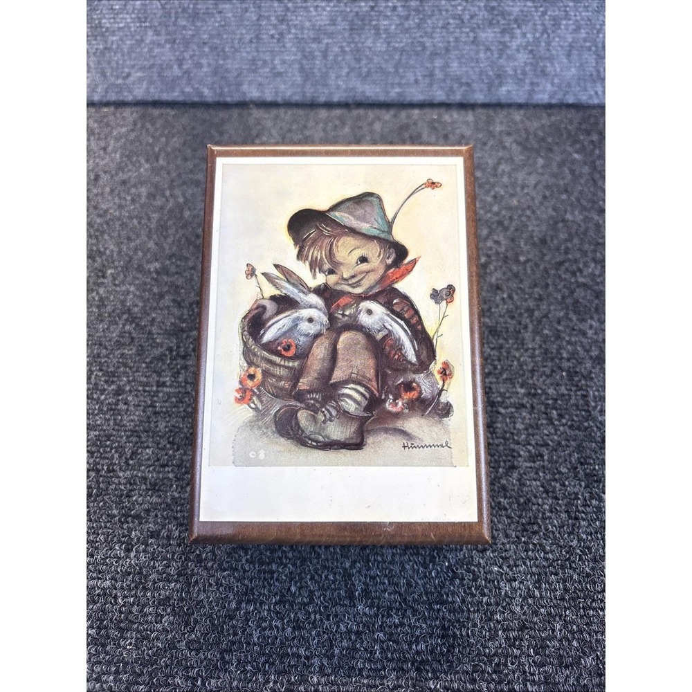 Vtg~Reuge~Hummel Edelweiss Swiss Movement~Music/Jewelry Box~Just Friends/Hummel